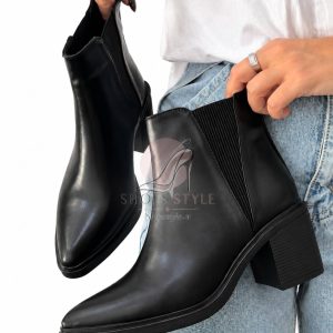 بوت چرم زنانه مدل شوزاستایل 1